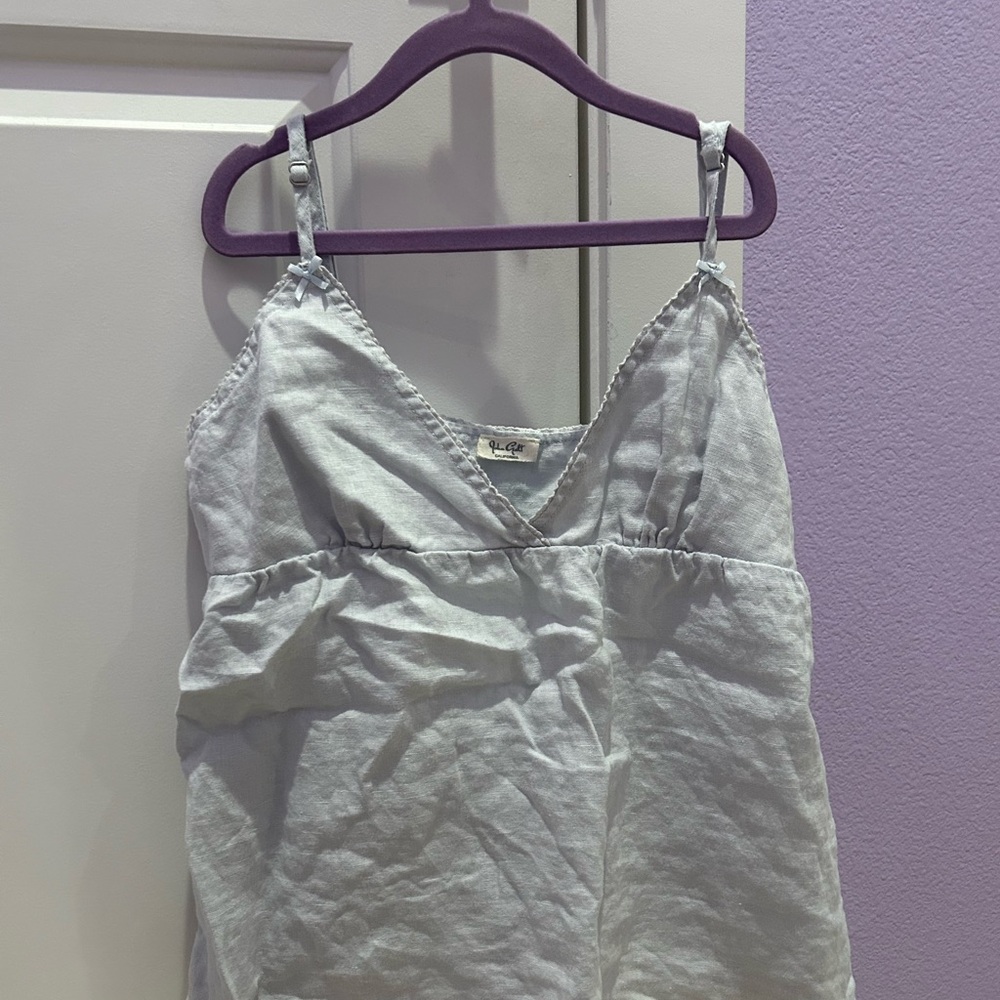 Women's Light Blue Babydoll Top